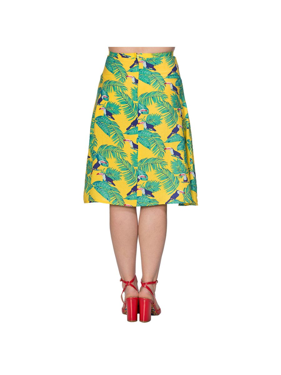 TOUCAN ALL OVER SKIRT
