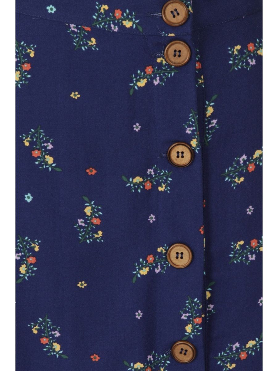 SPRING SPRIG PRINT LONG LINE  SKIRT
