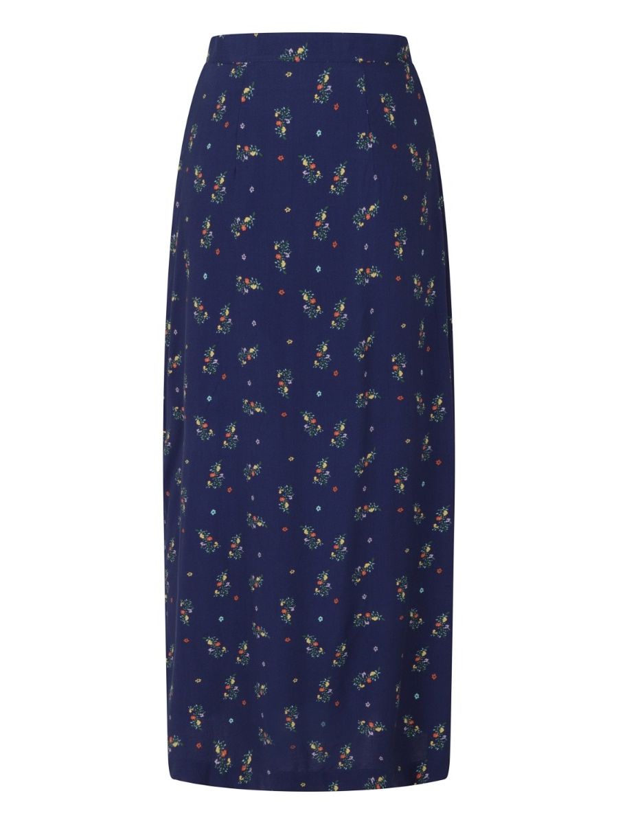 SPRING SPRIG PRINT LONG LINE  SKIRT
