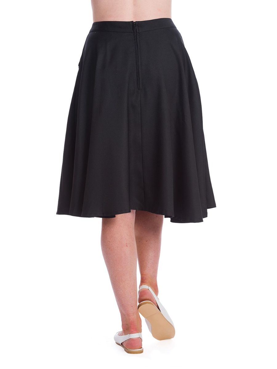 Banned Retro 1940's Bunny Hop Knit Rita Flare Skirt 