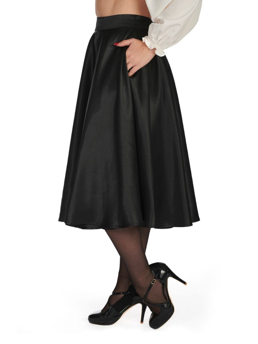 HAZEL SATIN SPARKLE SKIRT