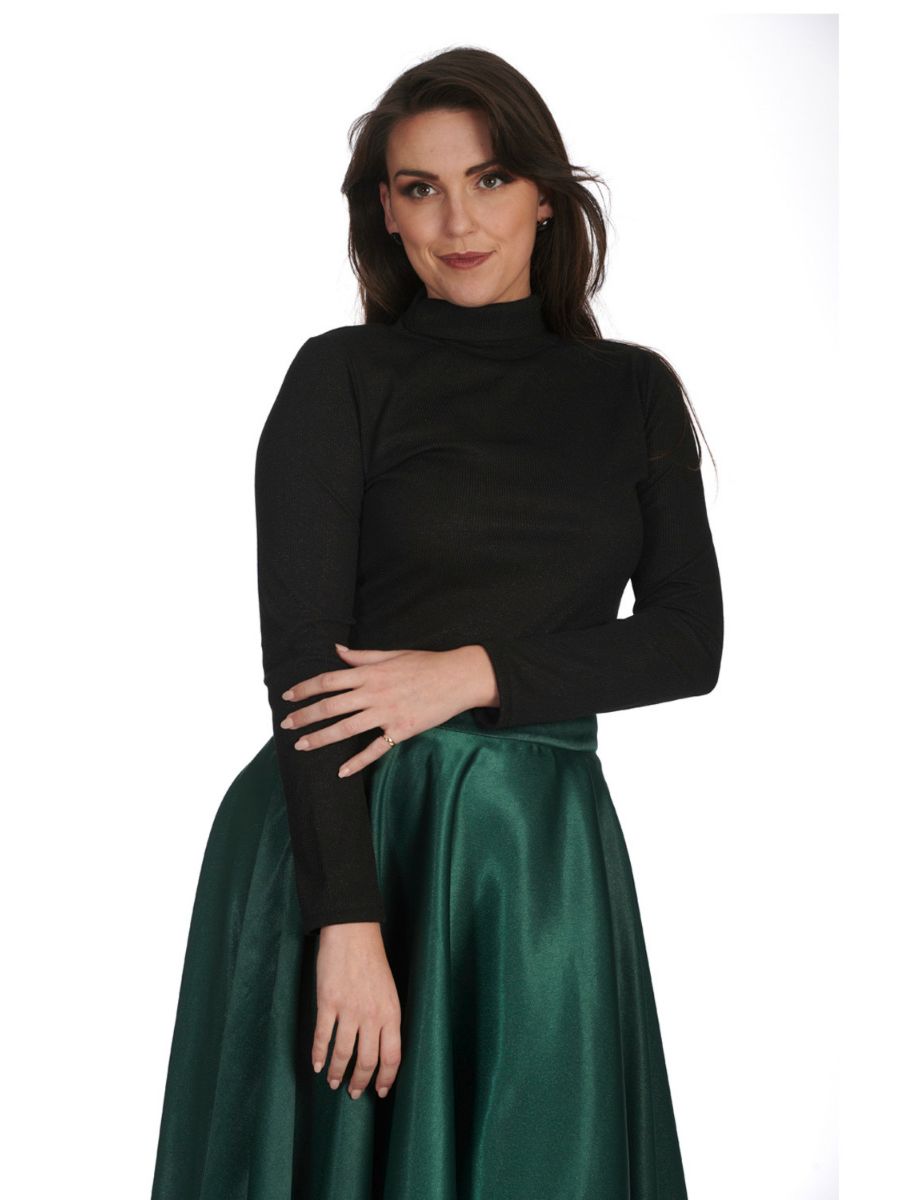 HAZEL SATIN SPARKLE SKIRT