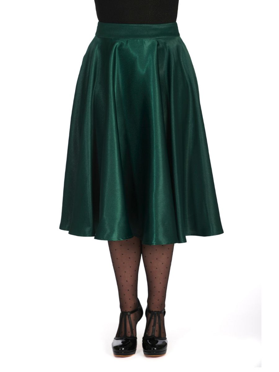 HAZEL SATIN SPARKLE SKIRT