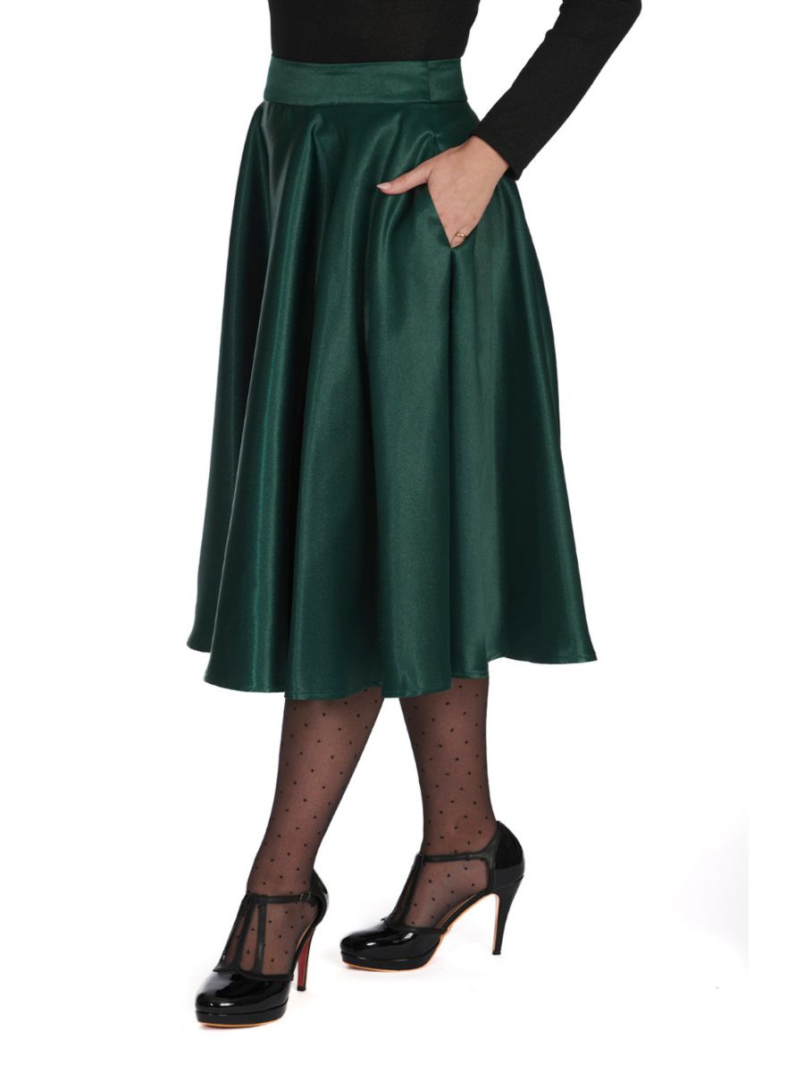 HAZEL SATIN SPARKLE SKIRT