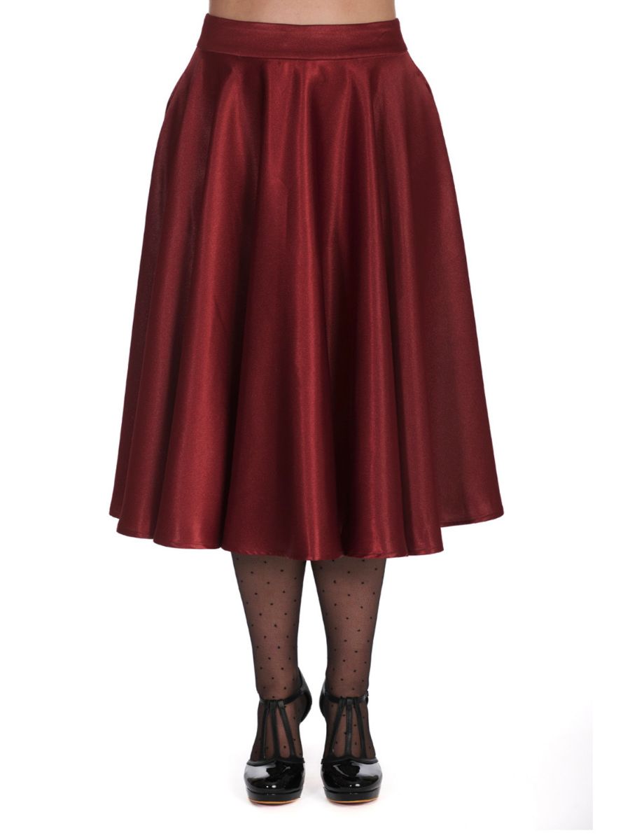 HAZEL SATIN SPARKLE SKIRT