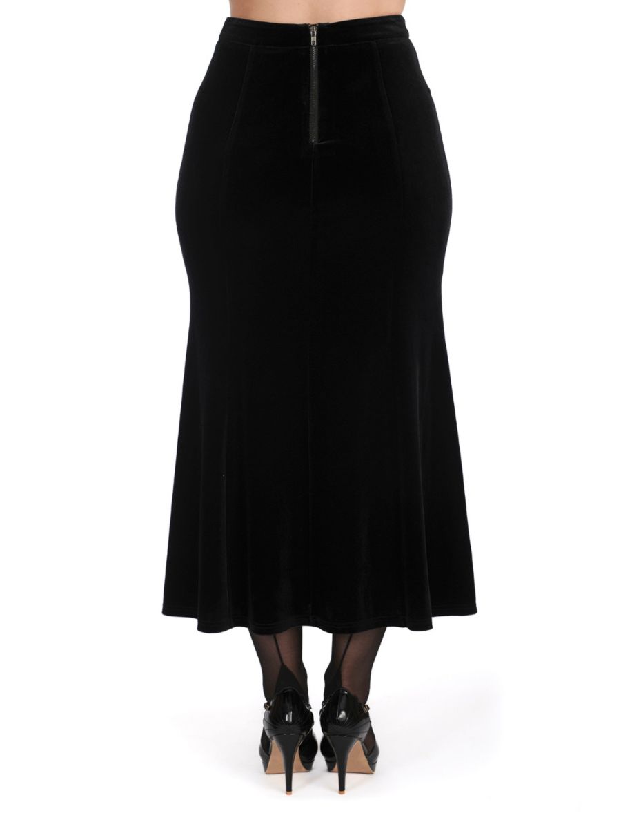 BETTY ROCK PEPLUM PENCIL SKIRT