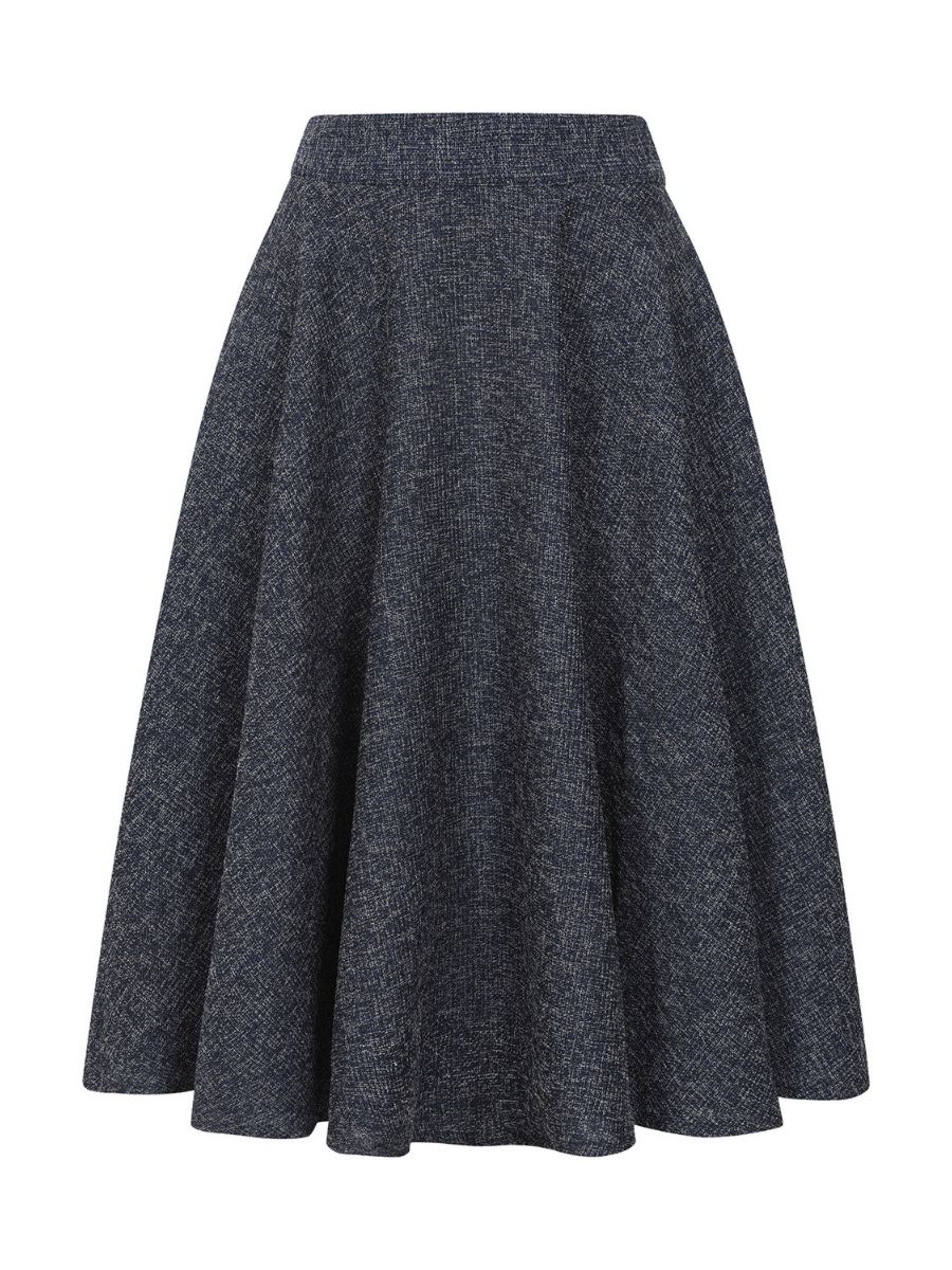 1950's Banned Retro Cary Green swing skirt-Navy