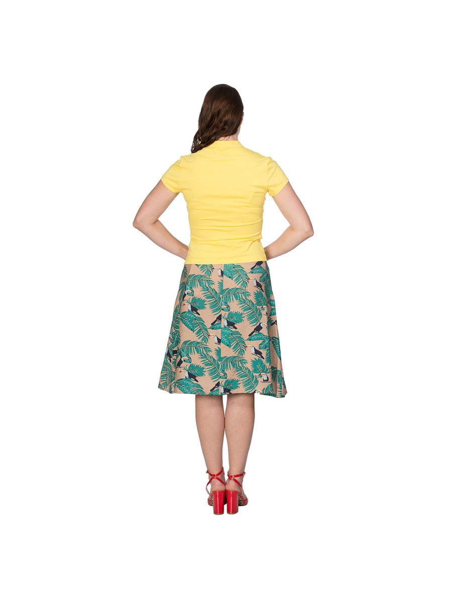 MANDARIN COLLAR TOP Yellow
