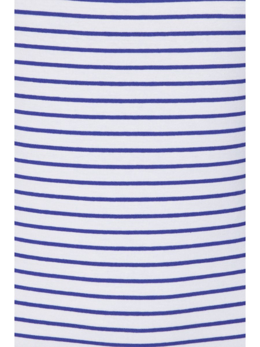 Banned Retro 1950's Italy Sail Nautical Rockabilly Stripe Vintage Dorothy Top Blue
