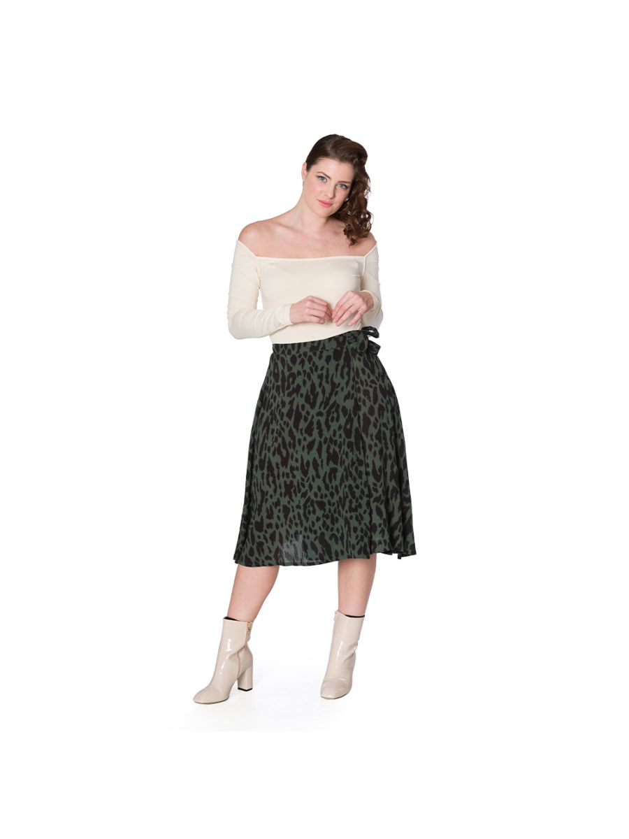 NEW YORK LOFT LEOPARD SKIRT