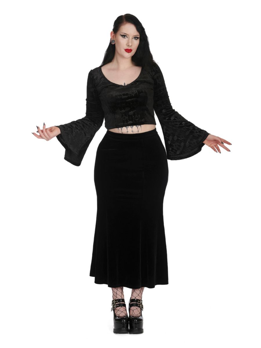 BETTY ROCK PEPLUM PENCIL SKIRT