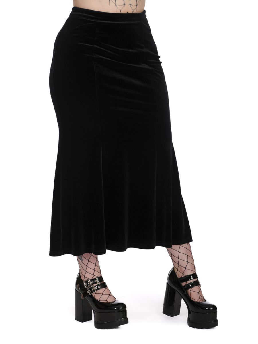 BETTY ROCK PEPLUM PENCIL SKIRT