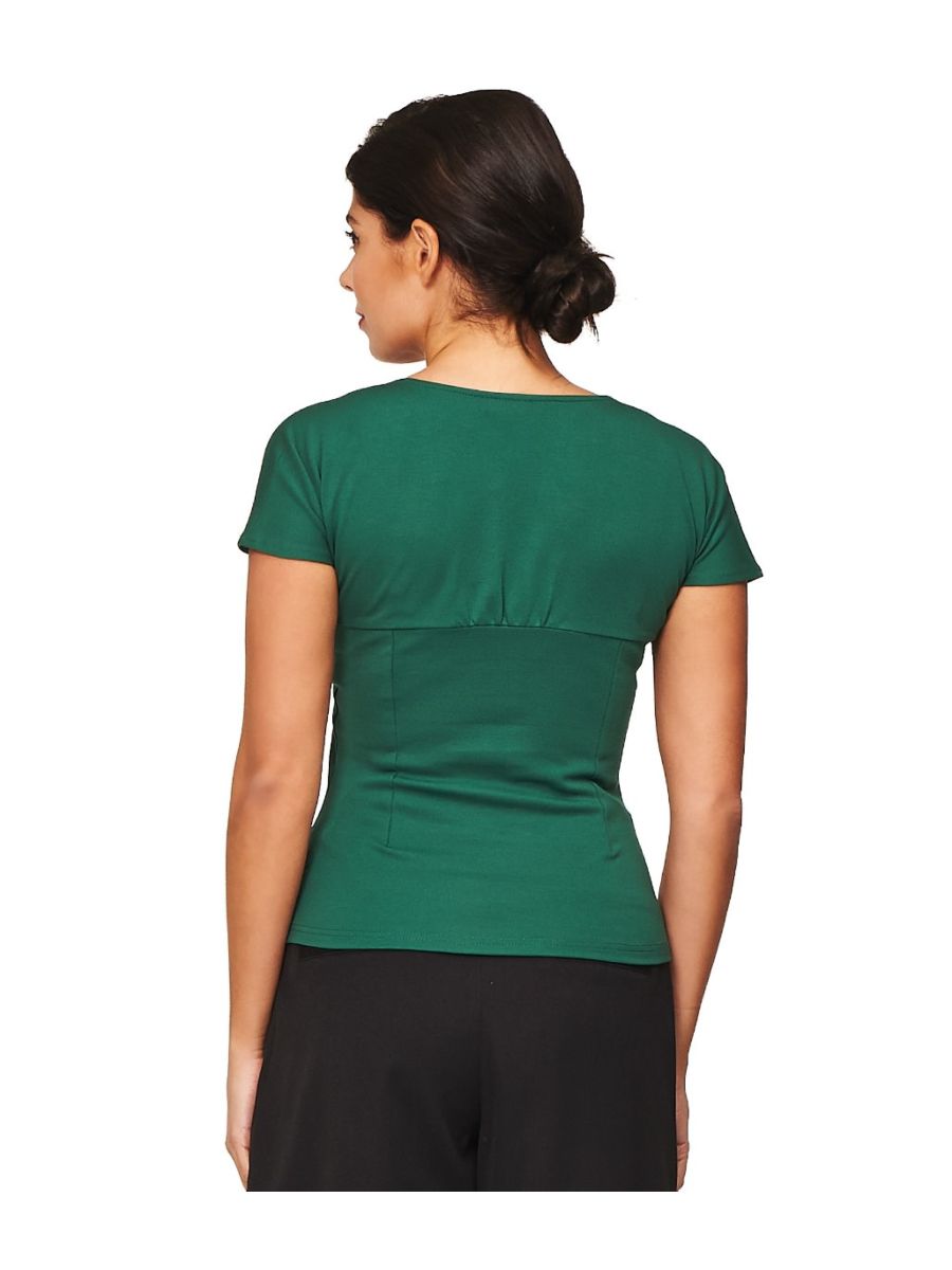 SHE WHO DARES TOP Forest Green