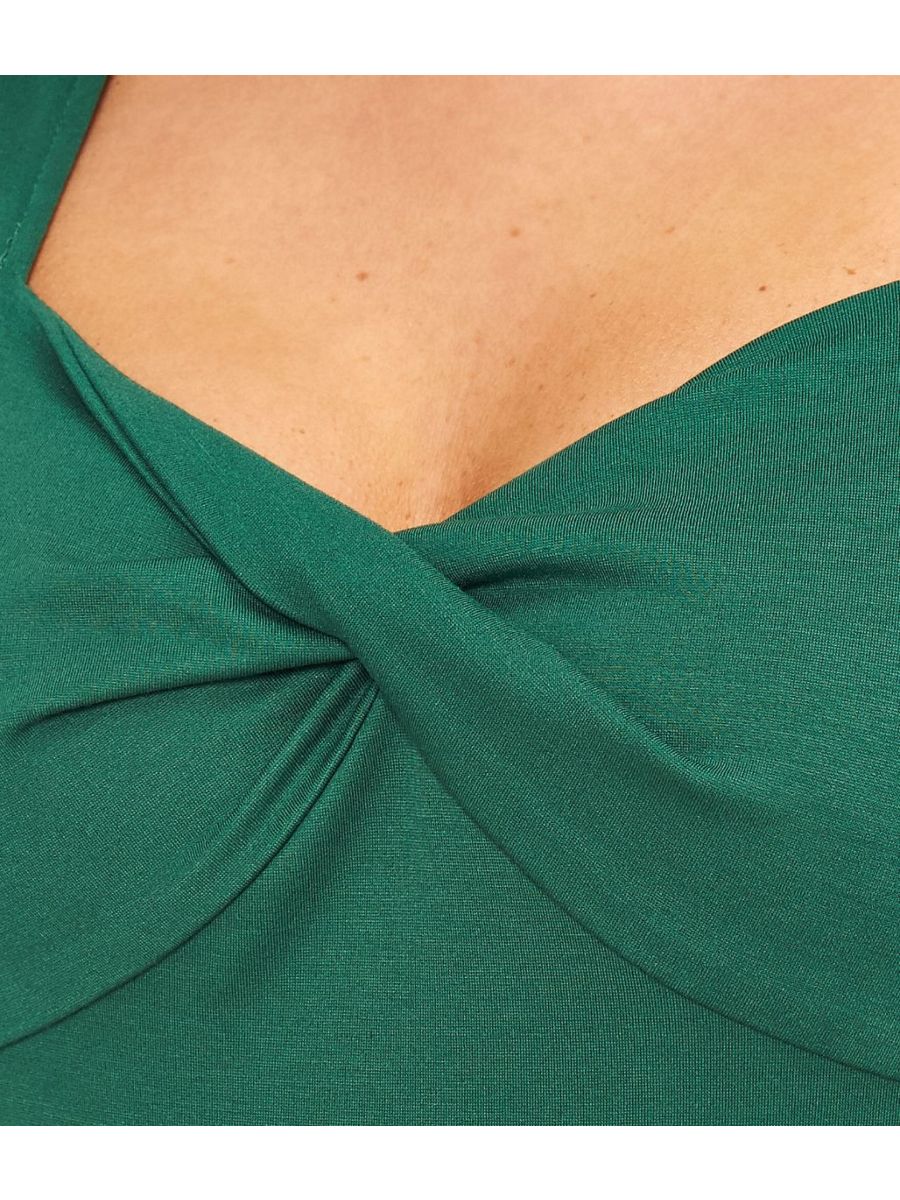 SHE WHO DARES TOP Forest Green