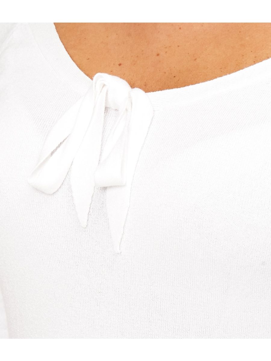 Banned Retro Pretty Illusion Vintage Knit Top Off White