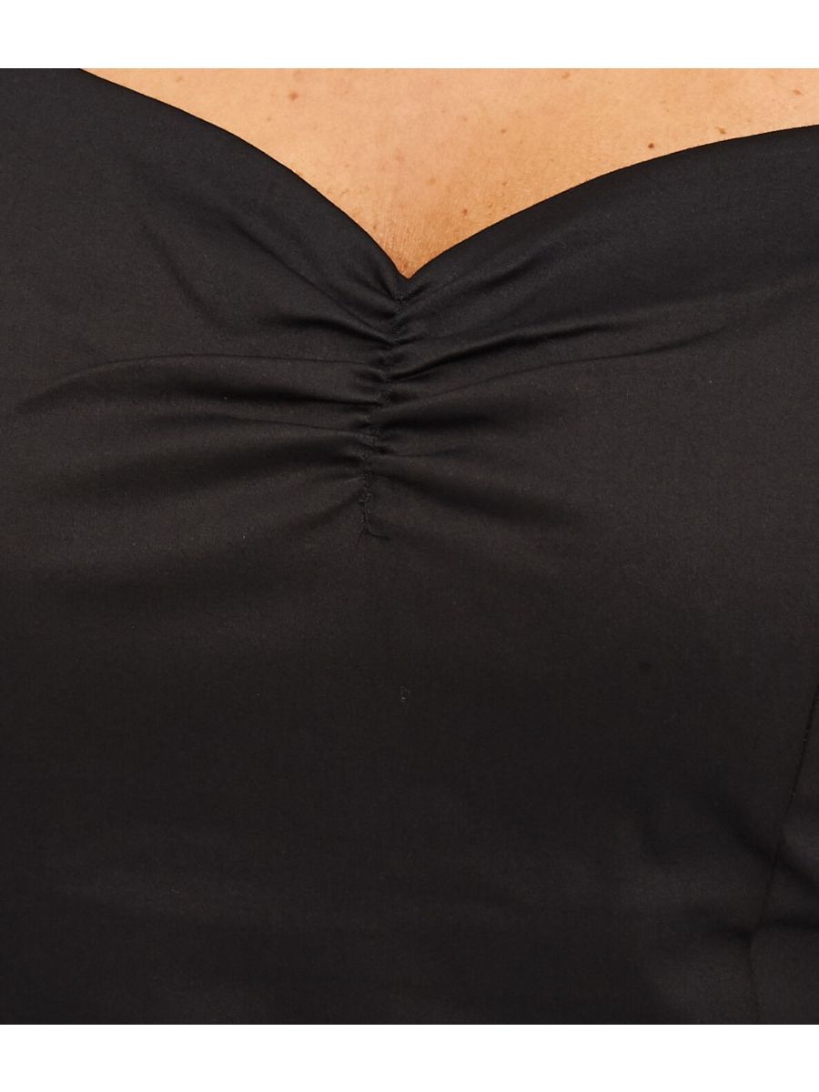 Banned Retro Winnie Off Shoulder Vintage Top Black