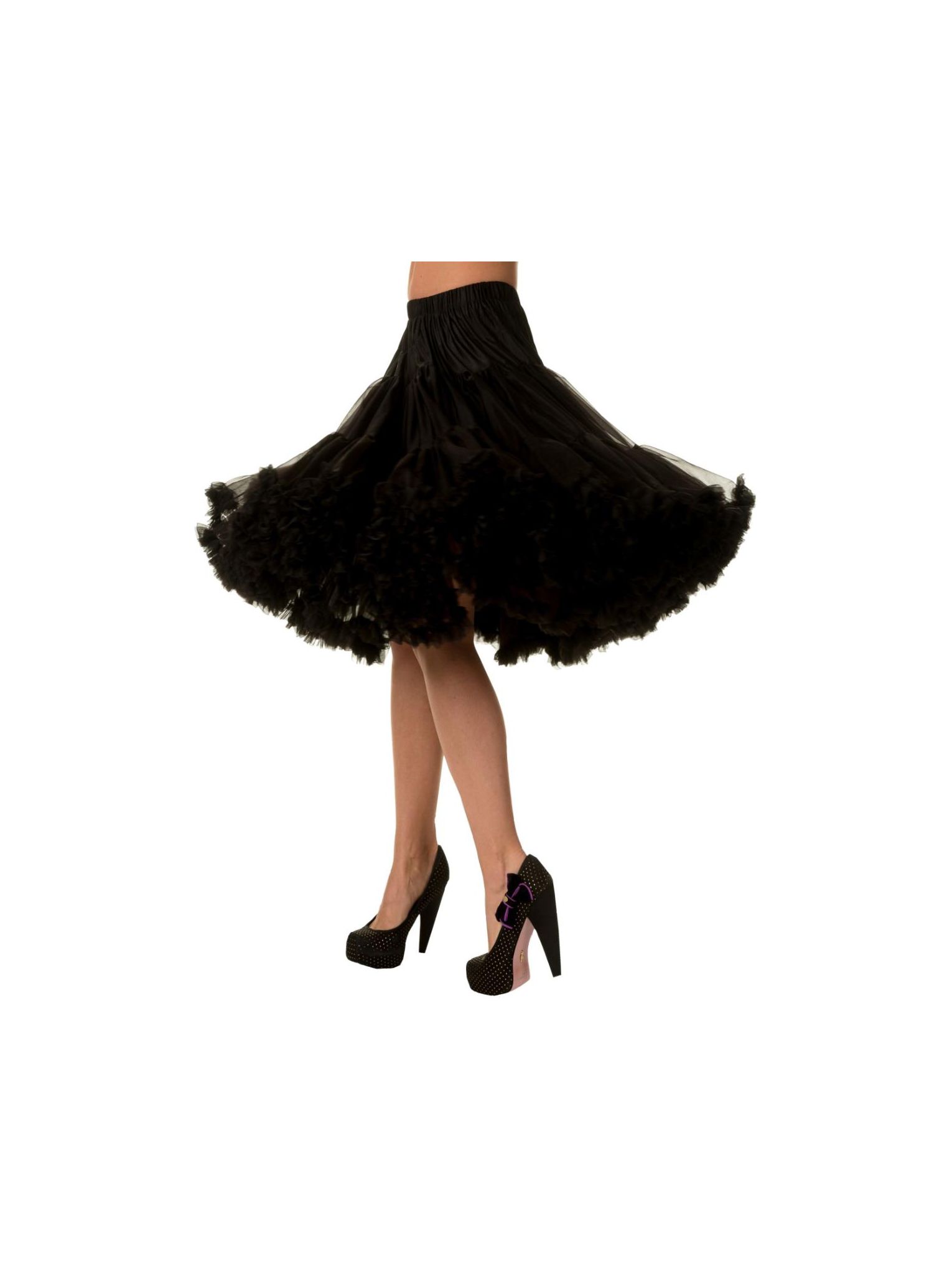 High heeled beauty hawt mini petticoat up petticoat